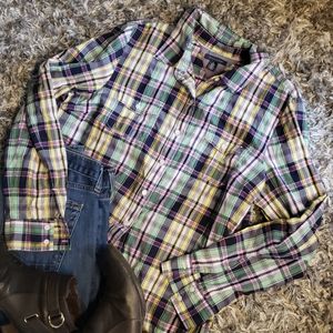 TOMMY HILFIGER BUTTON UP SZ L/XL